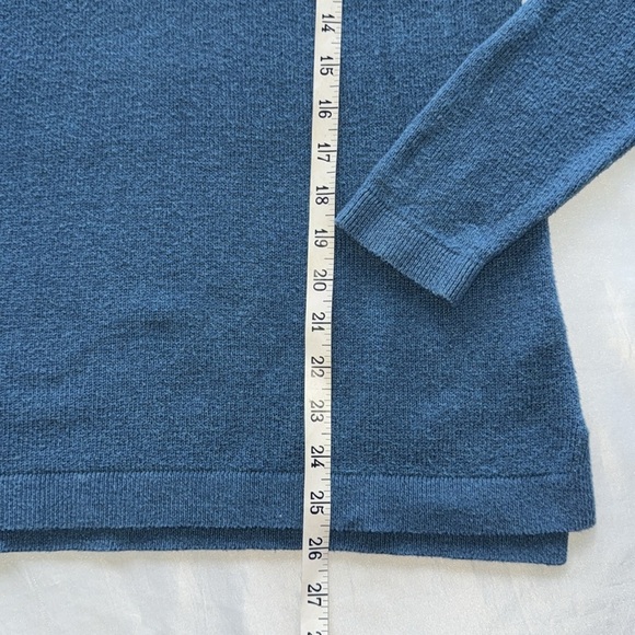 Teal Blue Long Sleeve Sweater Timeless Classic Crewneck Pullover Soft Knit Sz M - Picture 13 of 15